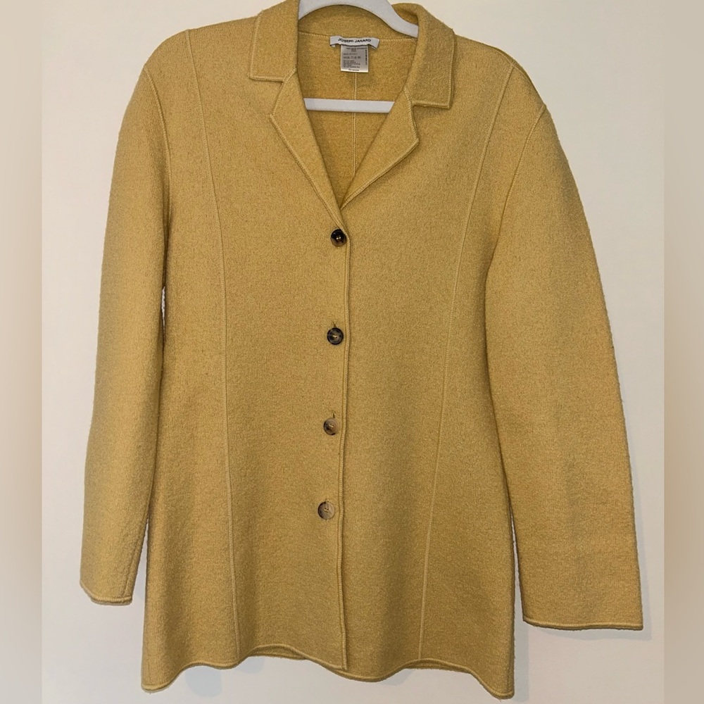Joseph Janard 100% Wool Yellow Blazer